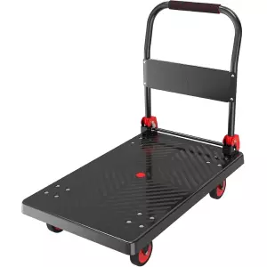 Chariot à marchandises pliable RHINO 800 kg 4 roues 110x65 cm